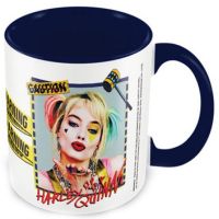 pyramid taza de ceramica dc aves de presa harley quinn warning