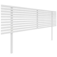 cabecero de madera reciclada dm estilo japones con patas 145x115cm camas 145 - blanco solido