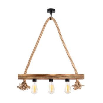 Lámpara De Techo Erebos-105-av Madera Madera 60x9x60 Cm