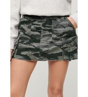 superdry para mujer w7210305a falda utility parachute gris s casual camuflaje algodon