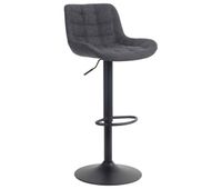 taburete de bar tover tela negro 54x48x81 cm