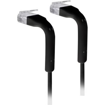 Ubiquiti U-CABLE-PATCH-RJ45-BK Cable de Red RJ45 Cat6 22cm Negro