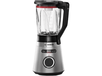 Batidora de vaso - Bosch MMB6382M, 1200 W, 1.5 l, 30.000 rpm, Jarra cristal, Inox