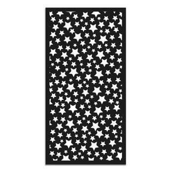 Panorama Alfombra Vinílica Estrellas Color Negro 80x200 Cm