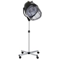 homcom secador de casco secador de pelo profesional secadora de cabello 1180w con altura ajustable temperatura regulable temporizador   aosom espana