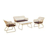 set de exterior iri rattan 1295 x 78 x 68 cm