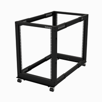 15u open frame rack - 4 post - 22-40 in adjustable dep th