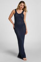 hunkemoller vestido de playa con anillas coastal muse azul