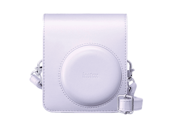 Funda cámara - Fujifilm Instax Mini 13, Cuero sintético, Morado