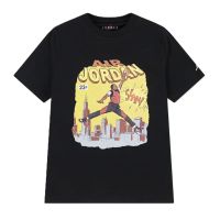 camiseta air jordan comic slam junior negra
