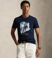 polo ralph lauren para hombre 710p07343002 camiseta con polo bear custom slim fit marino m casual algodon manga corta