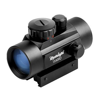 Mira réflex Red Dot de 1x40 mm, resistente al agua, a prueba de golpes y a prueba de niebla, mira de punto rojo con soporte elevador de 1 pulgada