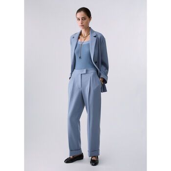 Liu Jo Pantalones Pantalones mélange con vuelta para mujer