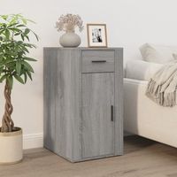 armario de almacenamiento  armario de escritorio contrachapada gris sonoma 40x49x75 cm cfw740230