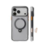 torras funda para iphone 17 pro max  carcasa con magsafe y soporte giratorio ostand q3 air negra proteccion y ajuste preciso