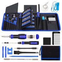 juego de destornilladores de precision wozobuy 191- uds destornillador multibits destornillador de tuerca de 14 pulgadas herramienta de mejora del hogar kit de reparacion electronica