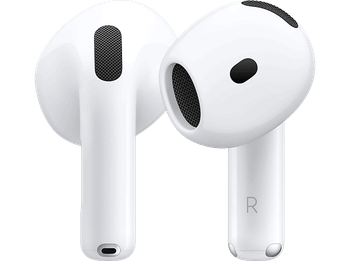 Apple AirPods 4 con Cancelación Activa de Ruido (2024 4ª gen), Inalámbricos, Bluetooth®, Estuche carga USB-C altavoz, Chip H2, Siri, Blanco