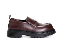 mocasin de mujer en simil piel cepillada bordeaux 39