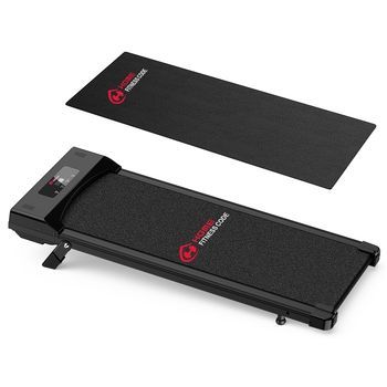 Cinta De Correr C1 Con Alfombrilla, Velocidad 1-10km/h, 5% Inclinación Manual, Negro, Rattantree