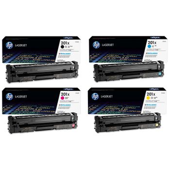 Original Multipack HP Colour LaserJet Pro M252dw Printer Toner Cartridges (4 Pack) -CF400X