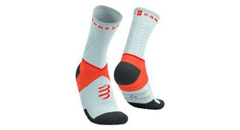 Calcetines compressport ultra trail v2 0 gris coral