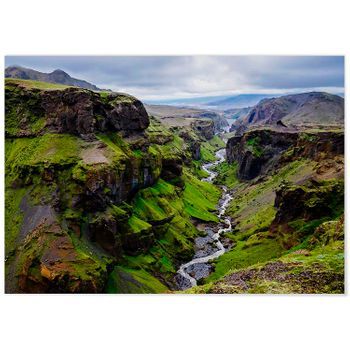 Panorama Dibond De Aluminio Islandia Círculo Dorado 100 X 70 Cm | Impreso En Aluminio Dibond Blanco De Alta Calidad | Cuadros Paisajes| Cuadros