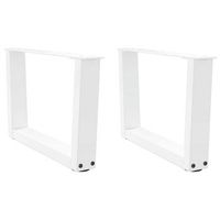 patas para mesa de centro en forma de v 2 unidades color blanco 60 x 30-313 cm acero vidaxl