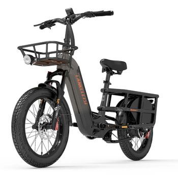 Bicicleta Eléctrica De Carga Lankeleisi Wombat-1 Con Batería De 48v 20ah