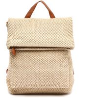 misako mochila ralen mochila con solapa efecto rafia para mujer