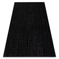 alfombra aura j2557a negro  antracita - pauta estructural moderna 200x290 cm