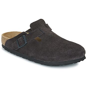 BIRKENSTOCK Zuecos Boston LEVE Velvet Grey para mujer