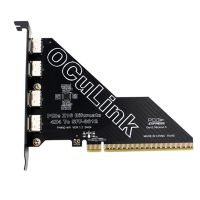 ph492-4w pcie4 0 x16 a oculink sff-8612 tarjeta de expansion de 4 puertos soporte de bifurcacion para u2 ssd gpu extern