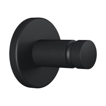 Gancho toallero Tesa Moon Black Metal Negro Interior 37 mm
