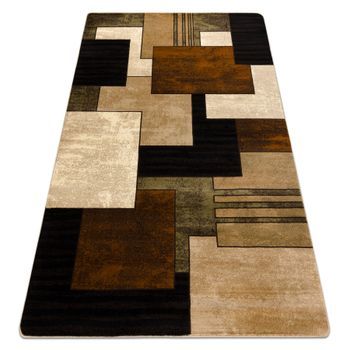 Alfombra Royal 5367 Geométricos 3d - Marrón / Oscuro 150x230 Cm