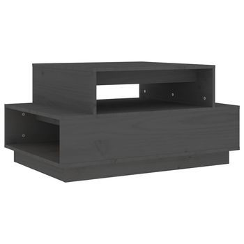Mesa De Centro 55x80x40,5 Cm Madera - Gris