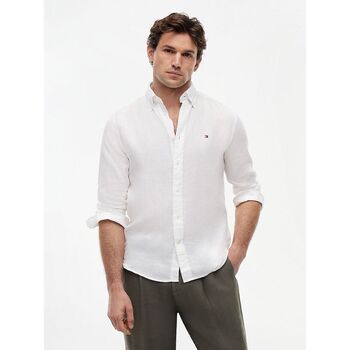 Tommy Hilfiger Camisa manga larga MW0MW41530 PGMNT DYED-YBR WHITW para hombre