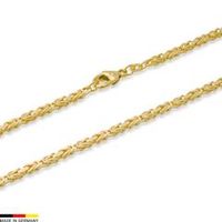 pulsera bizantina oro de 14 quilates 187cm