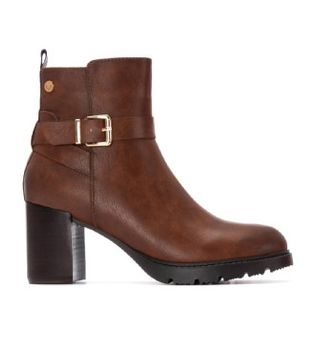 Xti para mujer. 14430002-CAMEL Botines 144300 marrón (41), 5 a 8cm, Cremallera, Casual