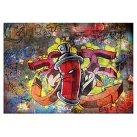 papel pintado 3d - graffiti monster 200x140 cm