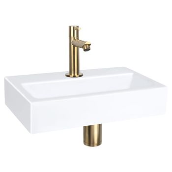 Lavabo  blanco  h7xb38xl24cm