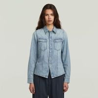 g-star raw camisa d27925-d539 kick slim-h466 sun faded paficic blue para mujer