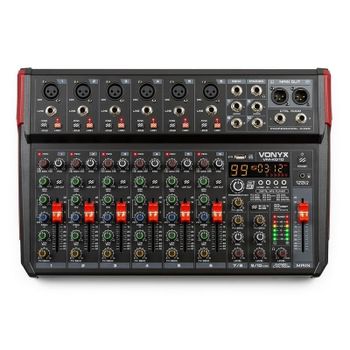 Mezclador de audio Vonyx VM-KG10 10 canales Bluetooth pantalla LED