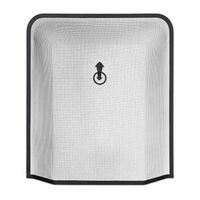 protector contra chispas para chimenea negro