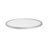 lampara led redonda empotrada en el techo plafon con mando a distancia 42 cm plateado velora