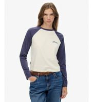 superdry para mujer w6011805a camiseta essential baseball marino m casual algodon manga larga