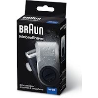 braun mobileshave pocketgo m90 azul plata