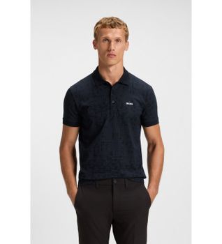 BOSS para hombre. 50549358 Polo AO Zone negro (M), Sintético, Clásico, Manga corta