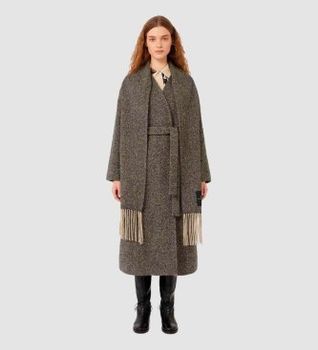 Weekend Max Mara para mujer. 2525016042600 Abrigo Zenica negro (44), Casual, Lana