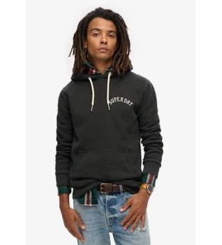 Superdry para hombre. M2013689A Sudadera Tattoo Graphic negro (S), Casual, Algodón, Sostenible