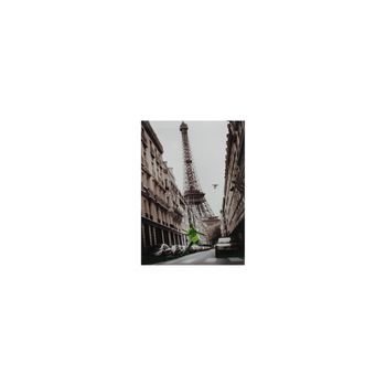 Cuadro Lienzo Fotoimpresión Mujer Torre Eiffel 50x69